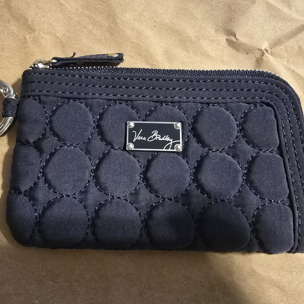 Vera Bradley Quilted Navy Coin Purse